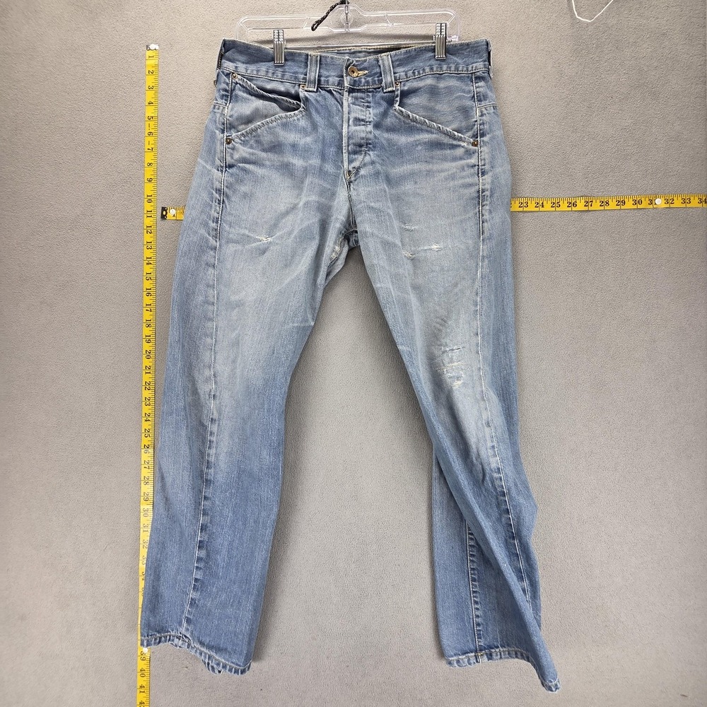 Vintage Levis Engineered Jeans Mens 32x30 Blue Twisted‎ Flap Pocket Button Fly